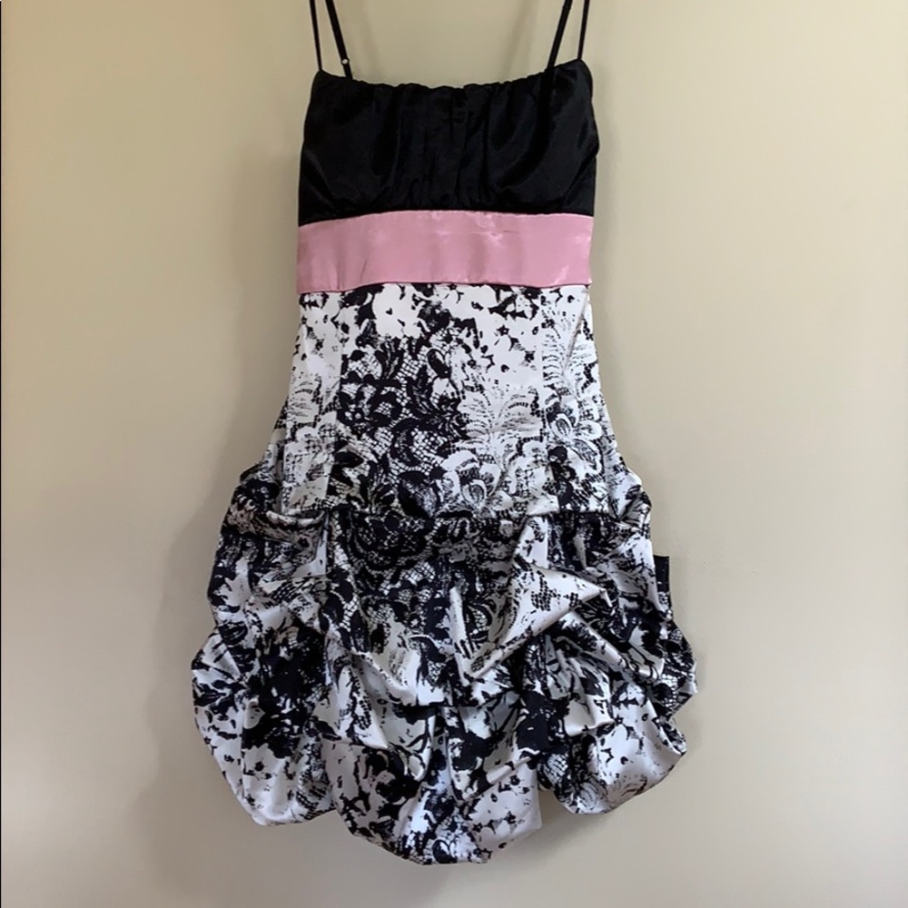 Ruffled homecoming dress
